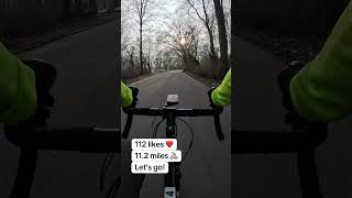 INSANE EUROPEAN COLD WINTER MORNING PARK RIDE ❄️🌳🚴🏼 #cycling #roadcycling #cyclinglife