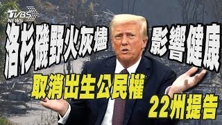 洛杉磯野火灰燼影響健康  取消出生公民權22州提告 | 十點不一樣 20250122