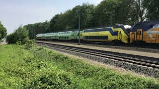 The Green Virm Train at Blerick the Netherlands, May 21-2023 Railfan, trainspotting video 🎥👍👍👍👍👍👍🚂🚂!