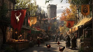 The Market of Amber Leaves: Celtic Medieval Ambience for Relaxation, Study & Reflection