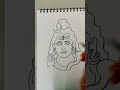 Mahashivratri special simple and easy drawing of lord Shiva face for beginners