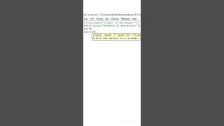 code - area of rectangle #python #coding