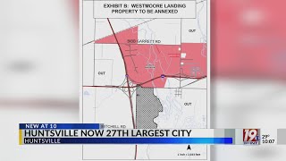 Huntsville Now the 27th Largest City in The Nation, Bigger Than Chicago | Jan. 24, 2025 | News 19 at