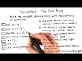 Variable Declarations: The Fine Print - Intro to Java Programming