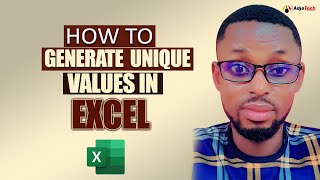How to list unique values with advanced filter in excel
