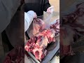 猪肉 赶集 东北 粉丝找涵涵订肉，看涵涵给选的这几块肉漂亮不 农村 现场实拍