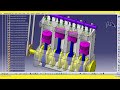 CATIA training -  Engine simulation using DMU kinematics