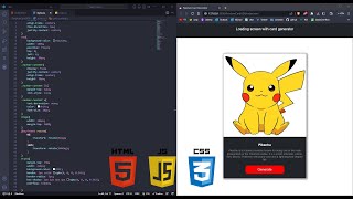 Loading Screen + Pokemon Card - HTML, CSS & JAVASCRIPT (easy)