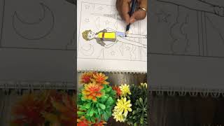 Cute Adrien amazing colour series Lady bug #shortvideo #kidscolouring #colouringtime #artwork