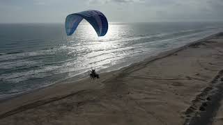 Powered Paraglider In Padre. Nov 7 2020.