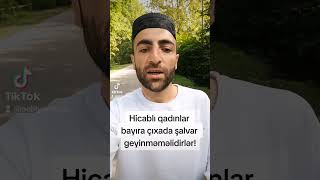 Hicablı qadınlar şalvar geyinməsi caizdir? / Əlcan Nəbiyev Osmanlı mədrəsəsi