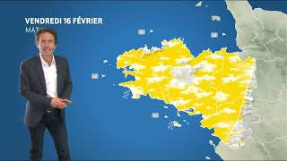 Bulletin météo pour le vendredi 16 février 2024