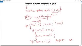 Perfect Number in Java | Java Program to Check if a given Number is Perfect Number
