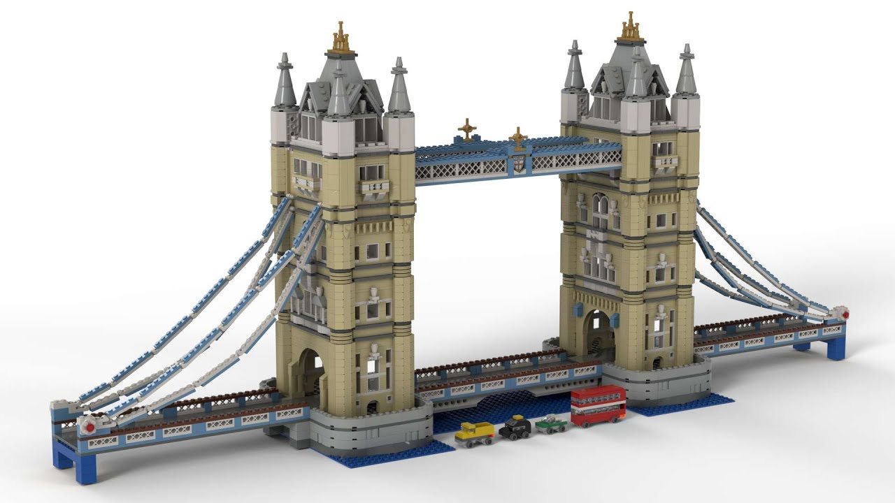 Lego 10214 Tower Bridge Speed Build LDD By PLegoBB - YouTube