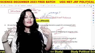 L30 Machiavelli Political Thought🔥 The Prince and Theory of States🔥 UGC NET 2023  by Preeti Bora