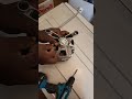 Installation of washing machine motor carbon brushes #shorts