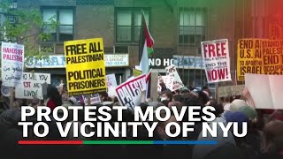 Pro-Palestine protesters occupy NYU vicinity after campus encampment cleared by police