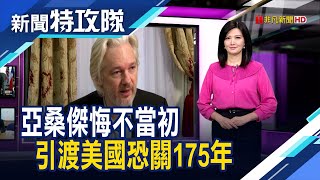 維基亞桑傑 恐關175年刑期│主持人 曹乃琪【新聞特攻隊】2022.1.2