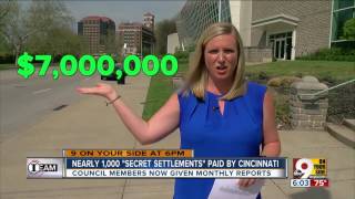 Nearly 1,000 "secret settlements" paid by Cincinnati