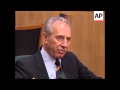 ISRAEL: SHIMON PERES INTERVIEW