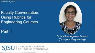 Using Rubrics for Engineering Courses Part II