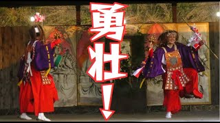 【祭り 大分⚔】激しい舞🔥「始剣」 柴山神楽｜大分県豊後大野市「菅尾石仏火祭り」2024 【柴山俚楽】