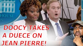Peter Doocy DESTROYS Karine Jean Pierre On Biden's Racism And Xenophobia