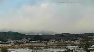 1月29日 ライブカメラ　風越山、JR飯田線、天竜川