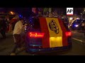 Pro unity demonstrators on Barcelona streets