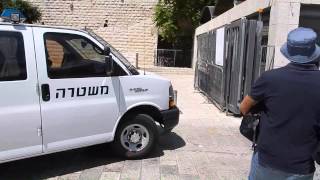 Heavy Security by the Kotel on \