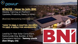 How to find a BNI chapter online, register your visit, and then apply for membership!