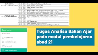 TUGAS ANALISA MATERI DAN CARA MENGERJAKAN | PPG KEMENAG