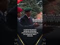 Momen Prabowo menjadi Pemimpin Upacara Parade Senja di Lapangan Bela Negara