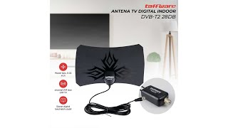 Taffware Antena TV Digital DVB-T2 with Signal Booster Amplifer (N0012) - 7RNA0BBK