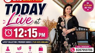 ✨ LIVE SHOPPING ALERT ✨Join us today LIVE at 12:15 PM 🛍️Latest trendy collection number8287959706