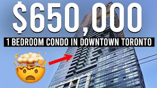 INSIDE a $650,000 Condo In DOWNTOWN TORONTO