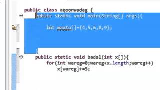 Java Programming Tutorial 32 Arrays in Methods