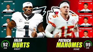 Team Full of PATRICK MAHOMES vs Team Full of JALEN HURTS!