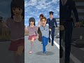 Sakura school simulator horror polisi and girl hantu #shorts #sakuraschoolsimulatordrama #sakura