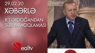 R.T.Ərdoğandan Suriya açıqlaması - Son dəqiqə