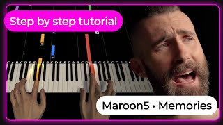 Memories by Maroon 5 - Easy Piano Tutorial | Step-by-Step Beginner Piano Lesson