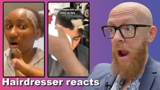 Hairdresser reacts to Amazing Hair fails and wins compilation