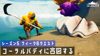 【ゆっくり攻略】コーラルバディに合図する｜シーズン5ウィーク6チャレンジ【フォートナイト／Fortnite】