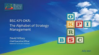 BSC-KPI-OKR: The Alphabet of Strategy Management