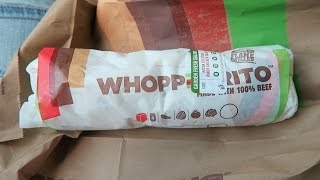 Burger King Whopperrito Review ~ Whopper Burrito Taste Test