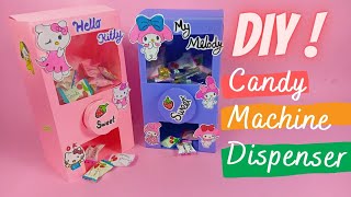 How to make Candy Dispenser | diy cute melody candy machine homemade inspired by@5MinuteCraftsYouTube