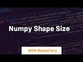 numpy shape size
