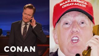 Donald Trump Calls Conan To Set The Record Straight About Russia | CONAN on TBS
