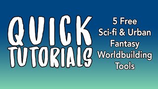 5 Free Scifi \u0026 Urban Fantasy Worldbuilding Tools | Tutorial #Shorts