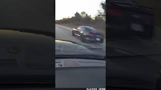 Charger Scatpack 392 gets *SMOKED* by 3 Mustang GT’s on the highway 🔥…. #shorts
